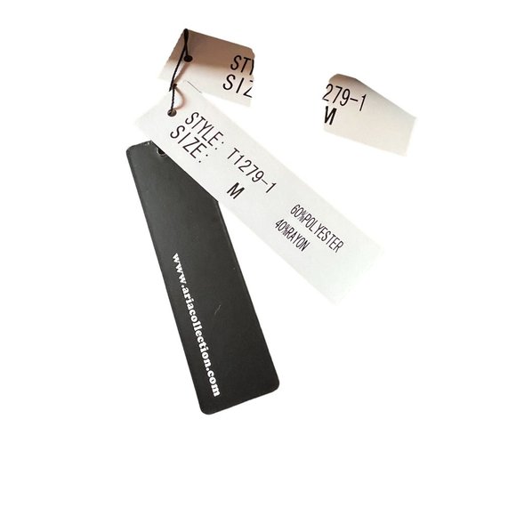 Lindi Shirt Womens Medium Black White Music Waterfall - Picture 7 of 9